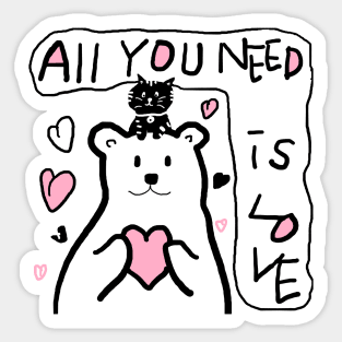 all you need is love Sticker